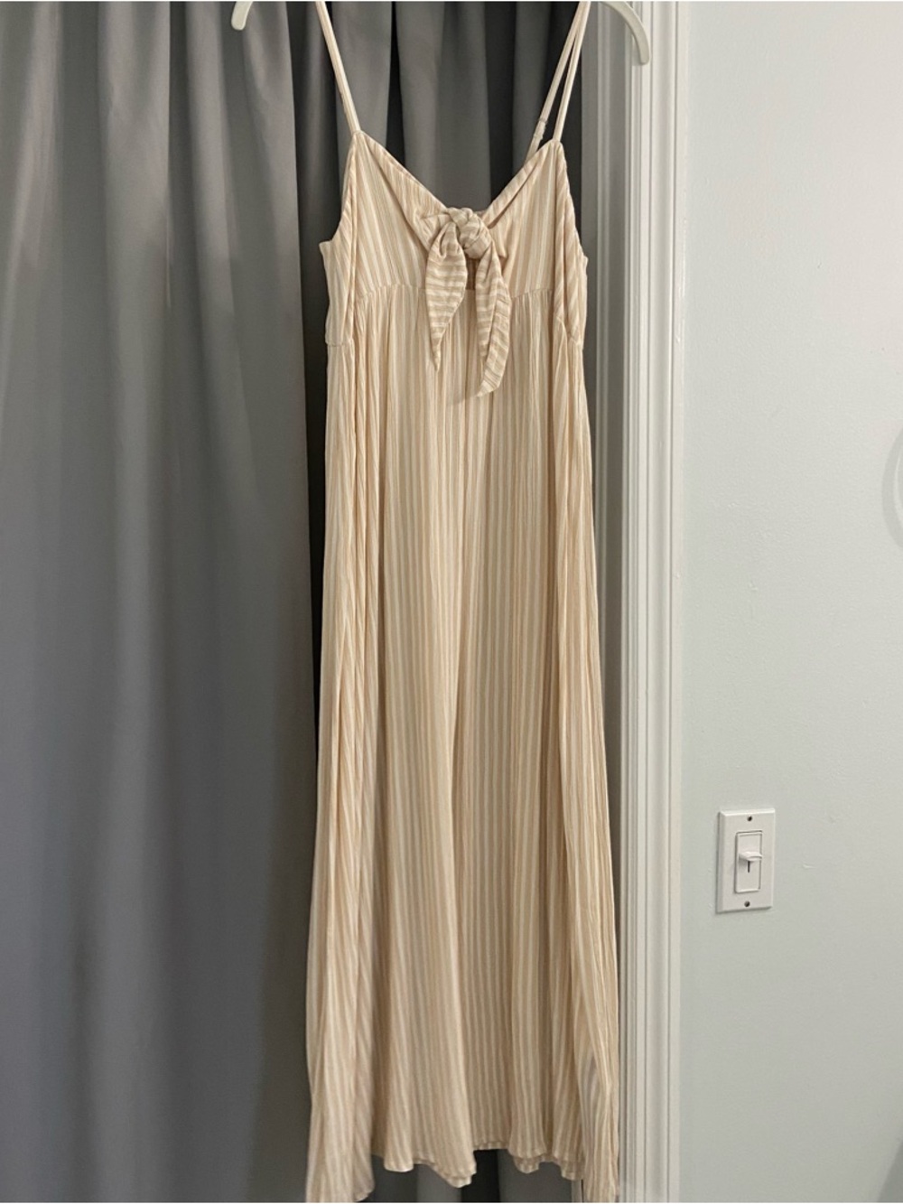 BILLABONG Striped Tie Front Boho Dress Small
